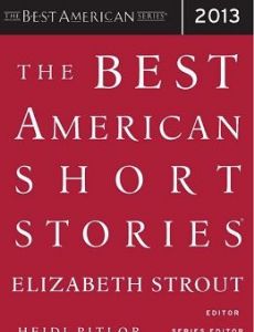 The Best American Short Stories 2013