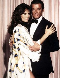 Roger Moore and Maud Adams