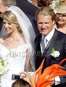 Delphine Arnault and husband Alessandro Gancia attend the 160th