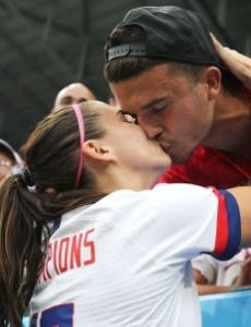 Alex Morgan and Servando Carrasco