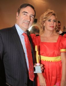 Ágatha Ruiz de la Prada and Pedro J. Ramírez