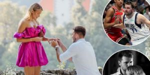 Luka Dončić and Anamaria Goltes