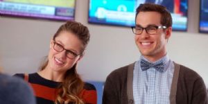 Melissa Benoist and Chris Wood