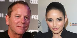 Kiefer Sutherland and Cindy Vela