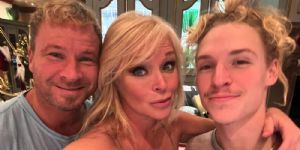 Brian Littrell and Leighanne Wallace