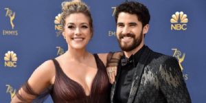 Mia Swier and Darren Criss