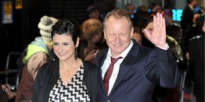 Stellan Skarsgard and Megan Everett