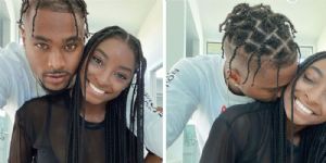 Simone Biles and Jonathan Owens
