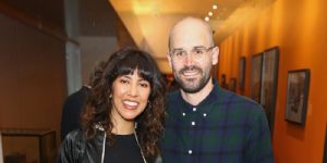Stephanie Beatriz and Brad Hoss