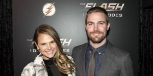 Stephen Amell and Cassandra Jean