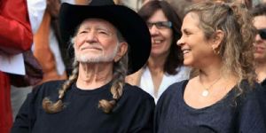 Annie DAngelo and Willie Nelson