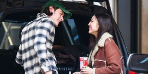 Olivia Rodrigo and Louis Partridge