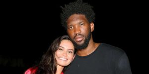 Joel Embiid and Anne De Paula