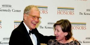 David Letterman and Regina Lasko