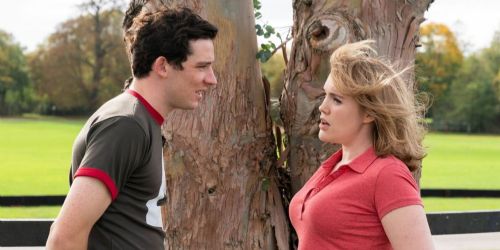Josh O'Connor and Emerald Fennell