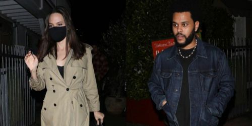 The Weeknd and Angelina Jolie