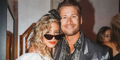 Glen Powell and Renee Bargh