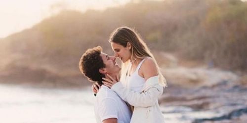 Juanpa Zurita and Macarena Achaga