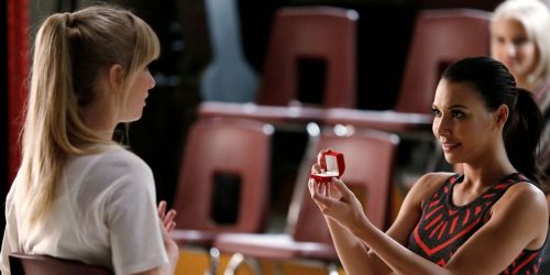 Heather Morris and Naya Rivera
