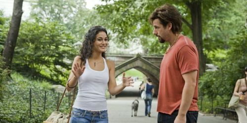 Adam Sandler and Emmanuelle Chriqui