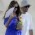 Rosie Huntington-Whiteley looks effortlessly stylish in a royal blue maxi dress as she steps out for lunch in Ibiza with fiancé Jason Statham