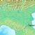 Rivers by mountain range