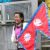 Nepalese female cross-country skiers