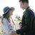 Oliver Stark and Connie Britton
