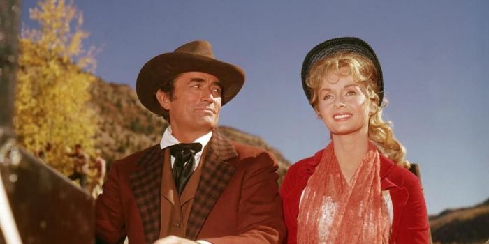 Debbie Reynolds and Gregory Peck