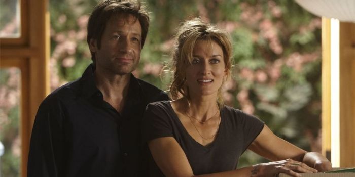 David Duchovny and Natascha McElhone