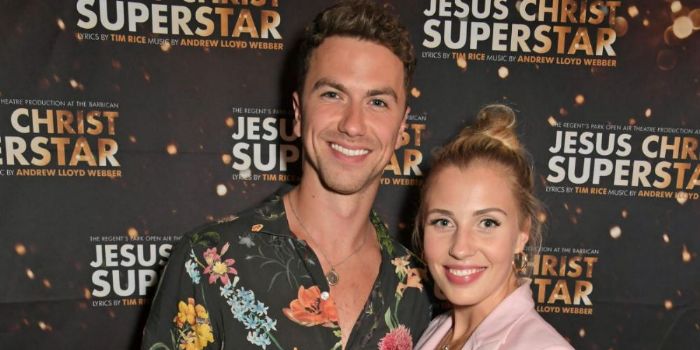 Celinde Schoenmaker and Richard Fleeshman