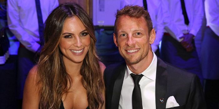 Jenson Button and Brittny Ward
