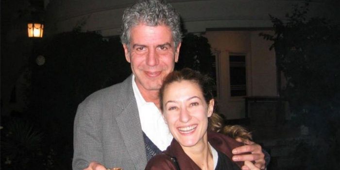 Paula Froelich and Anthony Bourdain