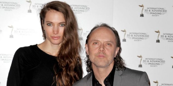 Lars Ulrich and Jessica Miller