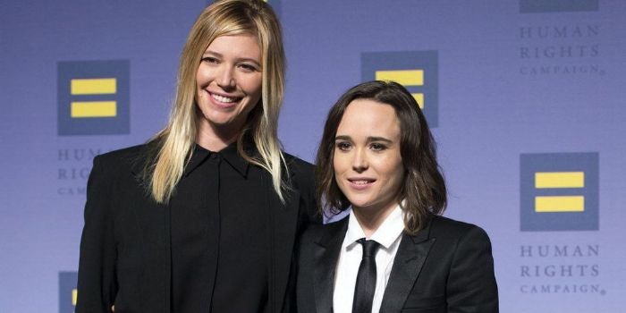 Ellen Page and Samantha Thomas