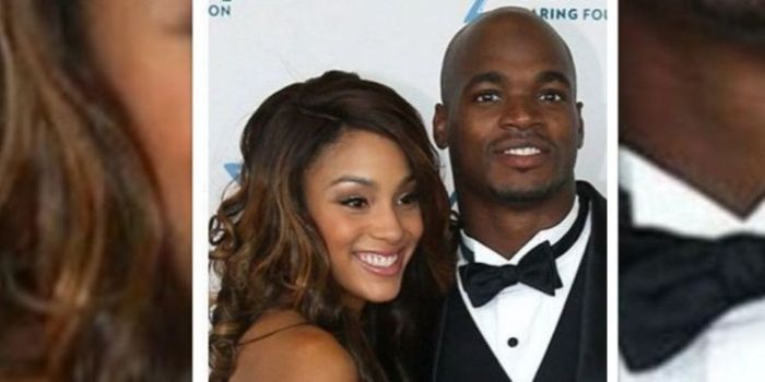 Adrian Peterson and Ashley Brown Peterson