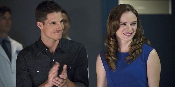 Danielle Panabaker and Robbie Amell