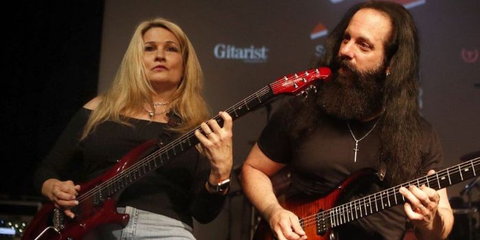 John Petrucci and Rena Sands