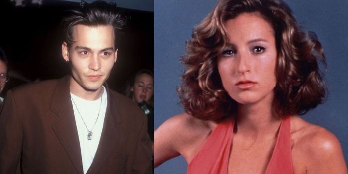 Jennifer Grey and Johnny Depp
