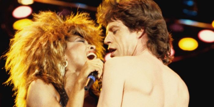 Mick Jagger and Tina Turner