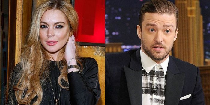 Lindsay Lohan and Justin Timberlake