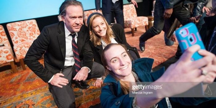 Timothy Hutton and Caitlin Gerard