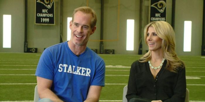 Michelle Beisner and Joe Buck