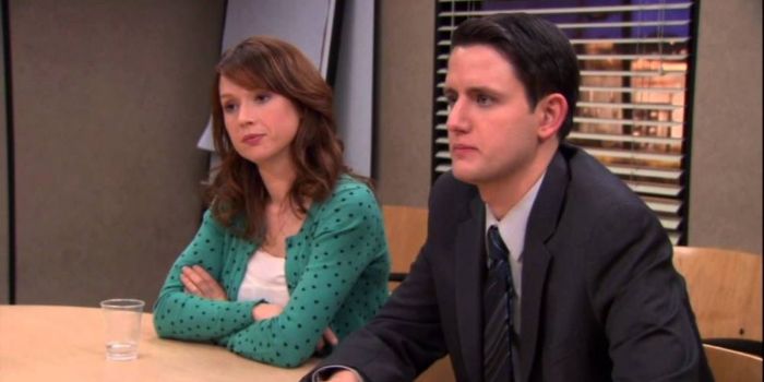 Ellie Kemper and Zach Woods