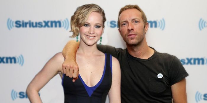Jennifer Lawrence and Chris Martin