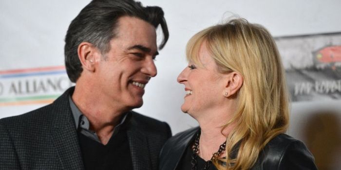 Peter Gallagher and Paula Harwood