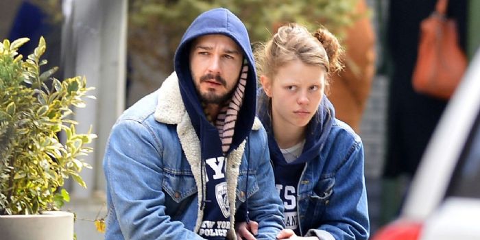 Shia LaBeouf and Mia Goth