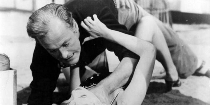 Eva Bartok and Curd Jurgens