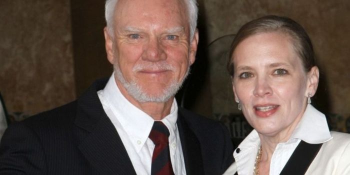 Kelley Kuhr and Malcolm McDowell
