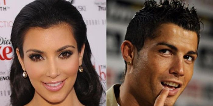 Kim Kardashian and Cristiano Ronaldo